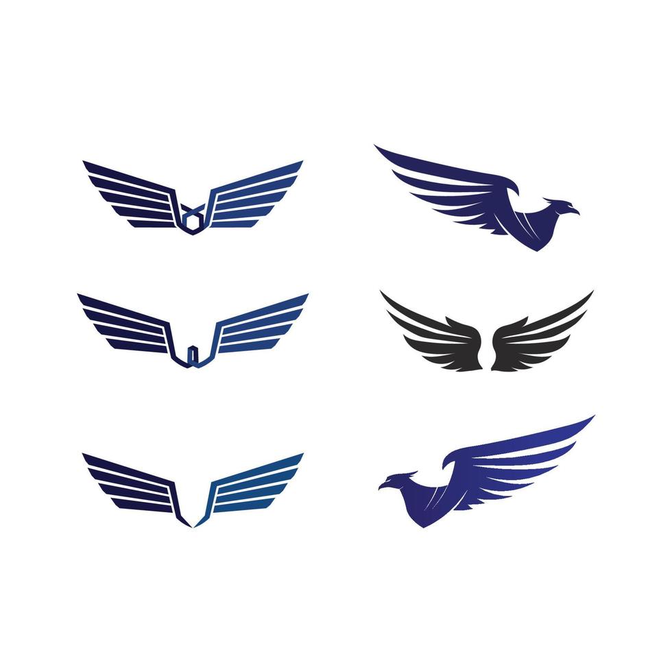 icône de vecteur de modèle de logo oiseau aigle faucon