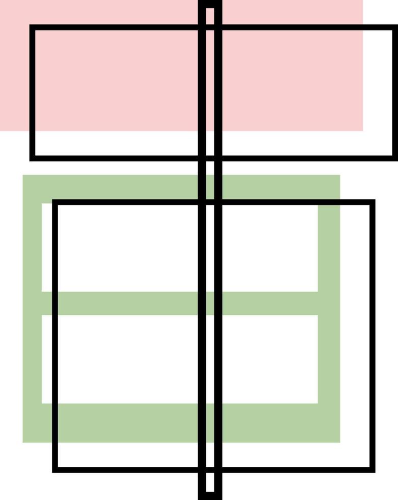 boîte cadeau verte et rose, icône illustration, vecteur sur fond blanc