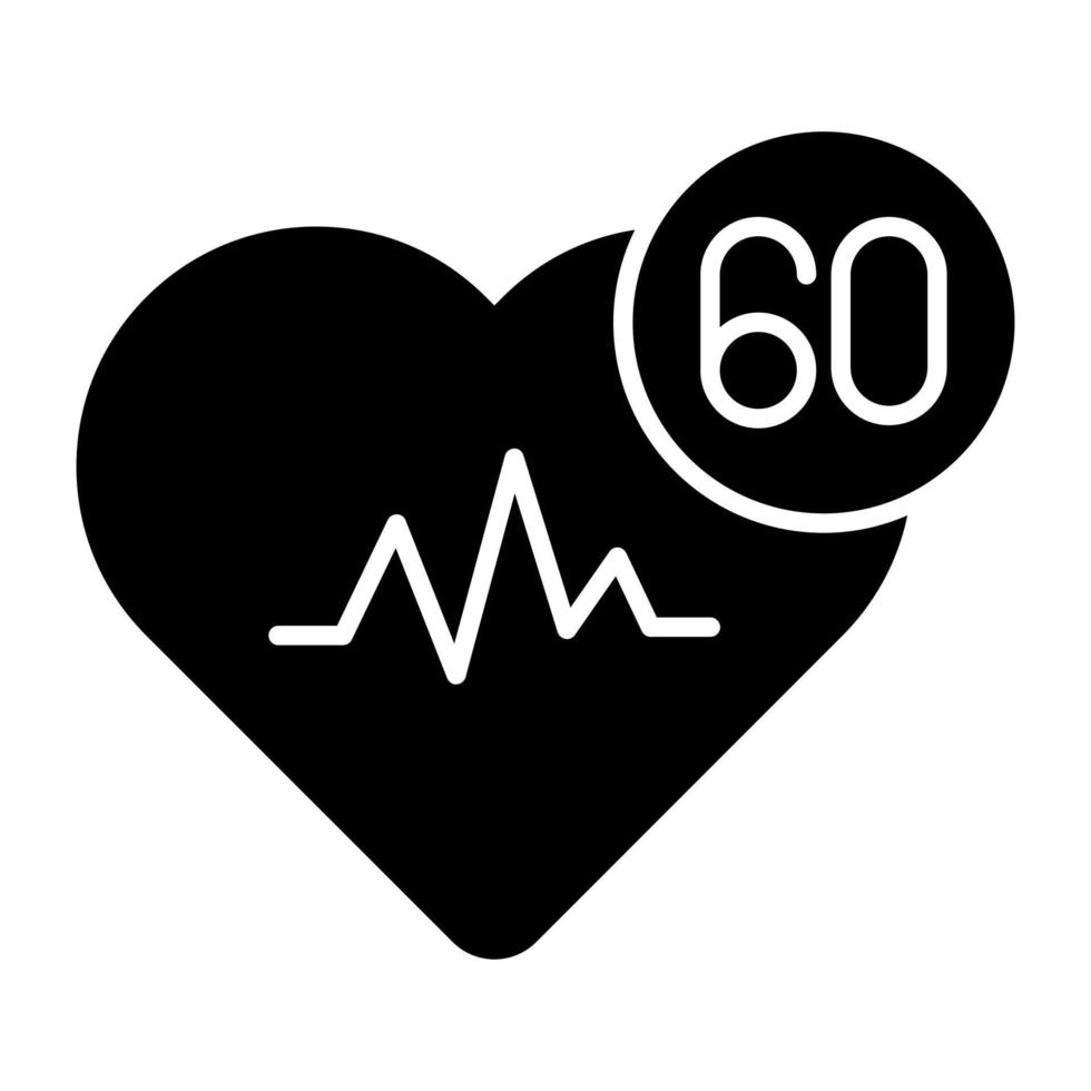 icône de conception parfaite de la sécurité cardiaque vecteur