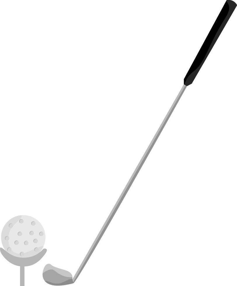 bâton de golf, illustration, vecteur sur fond blanc