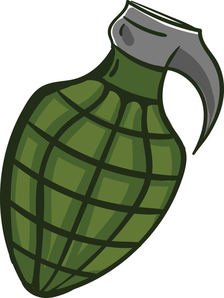 grenade intéressante, illustration, vecteur sur fond blanc