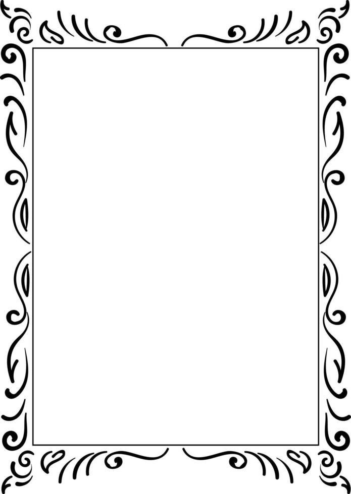 cadre décoratif, illustration, vecteur sur fond blanc.
