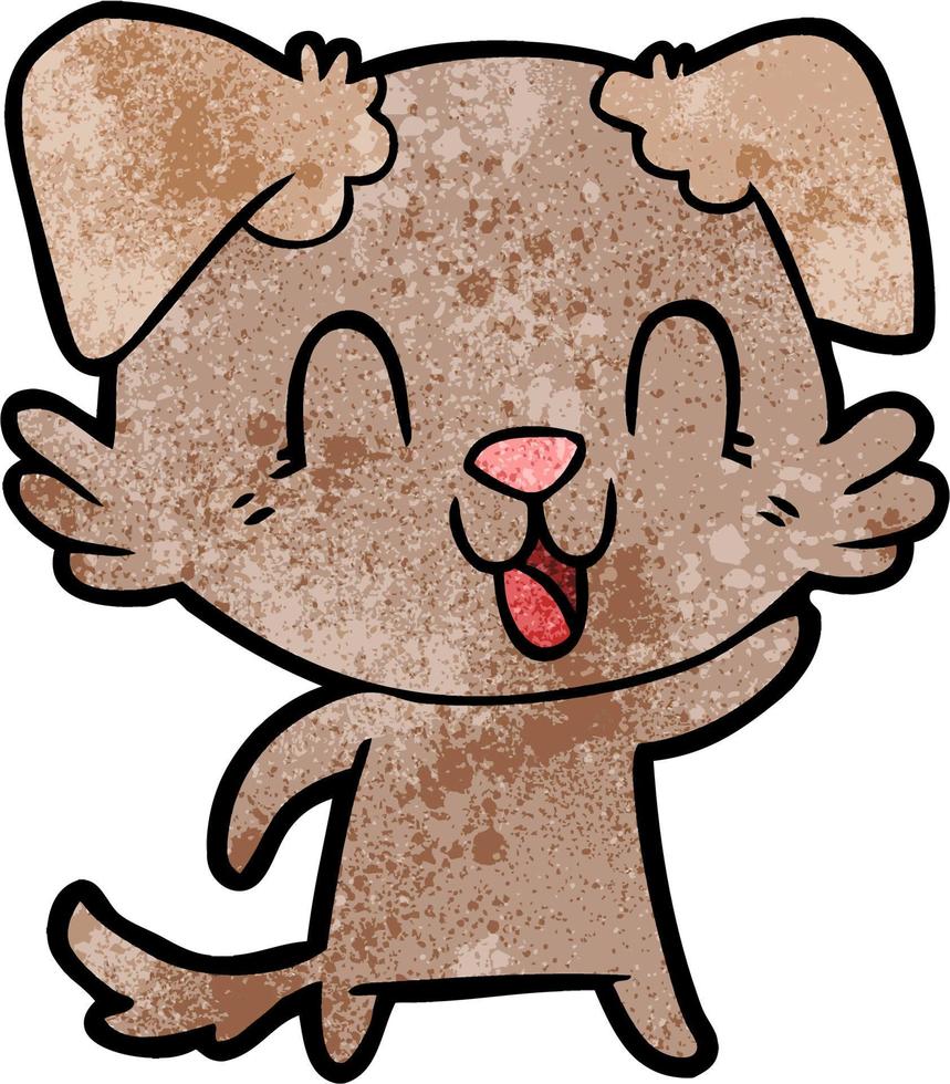 personnage de chien de vecteur dans le style de dessin animé