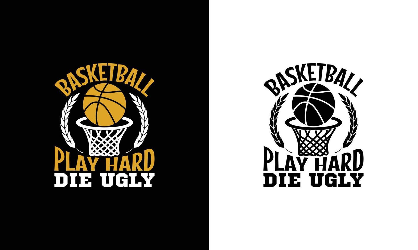 conception de t-shirt de citation de basket-ball, typographie vecteur