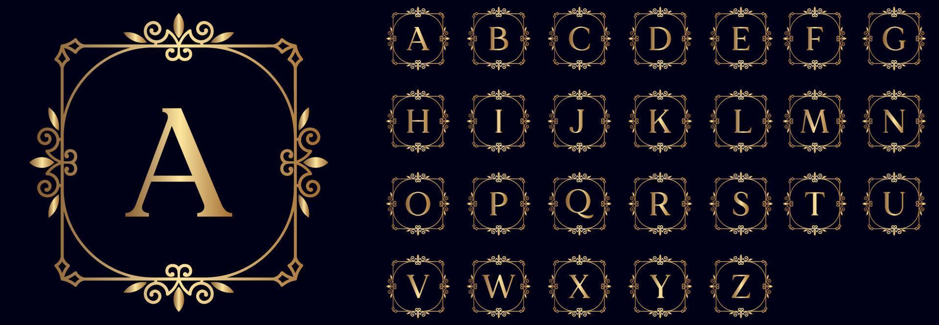 logos de crête héraldique de luxe royal vecteur