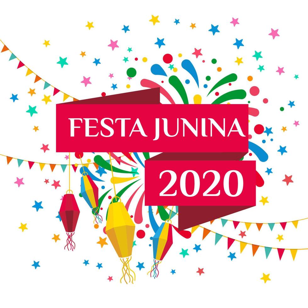 illustration vectorielle de festa junina élément vecteur