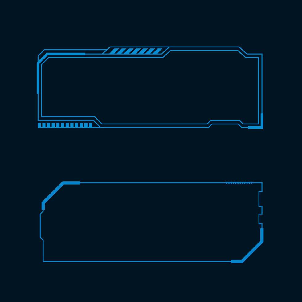 illustration de l'interface utilisateur futuriste vecteur