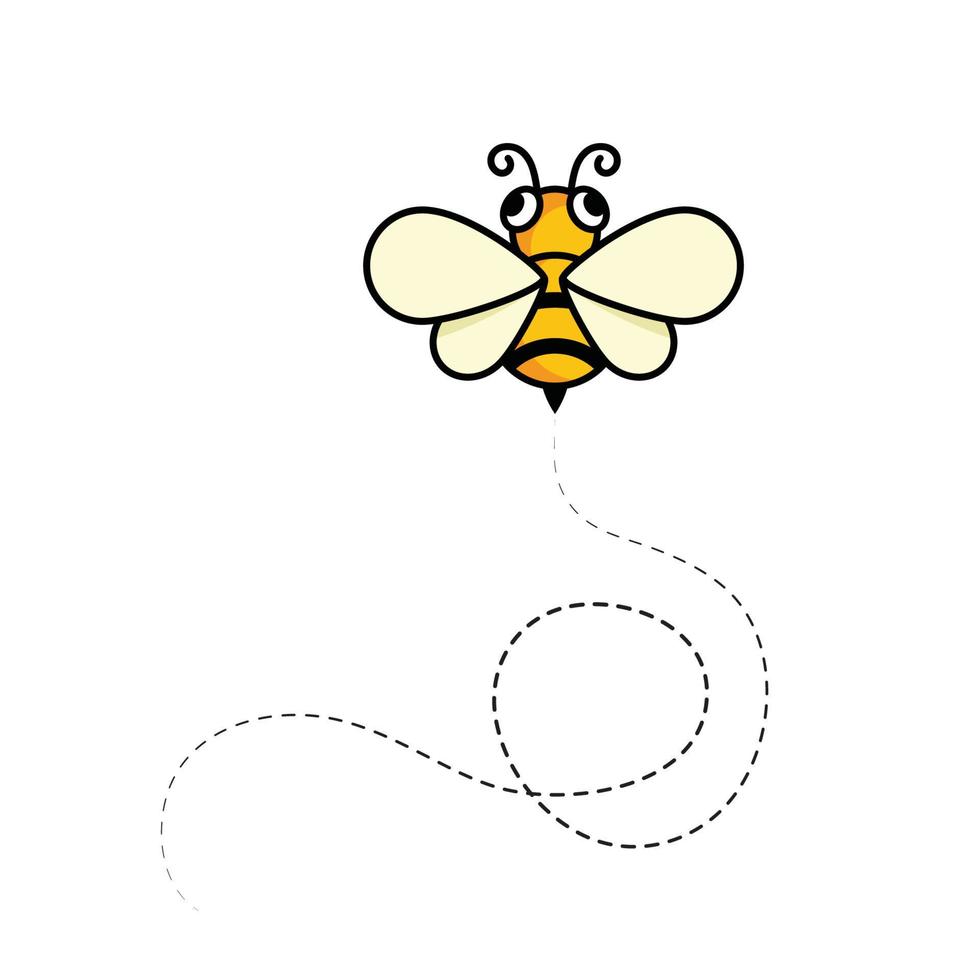 modèle de conception d'illustration d'icône de vecteur d'abeille