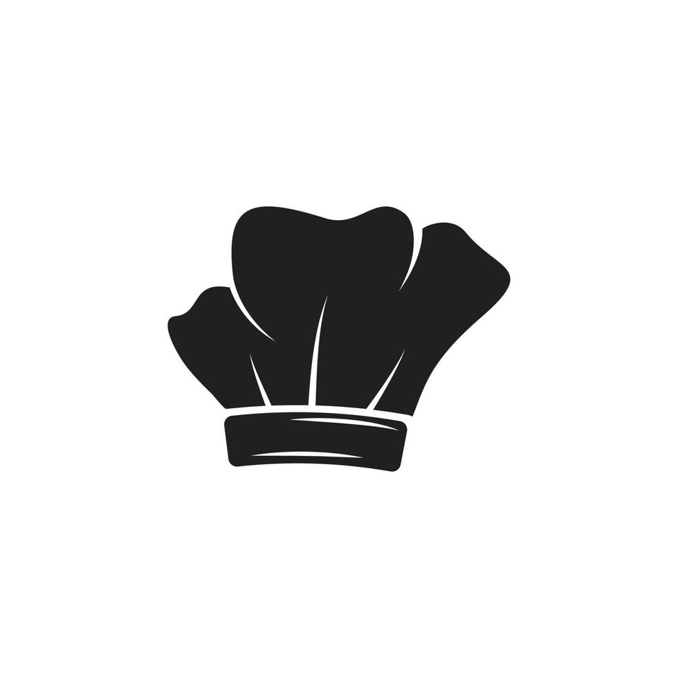 modèle de logo de chef de chapeau vecteur