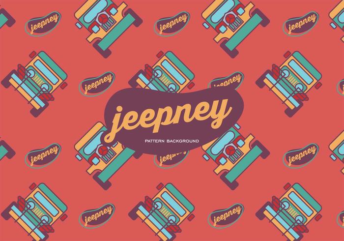 Jeepney pattern vecteur