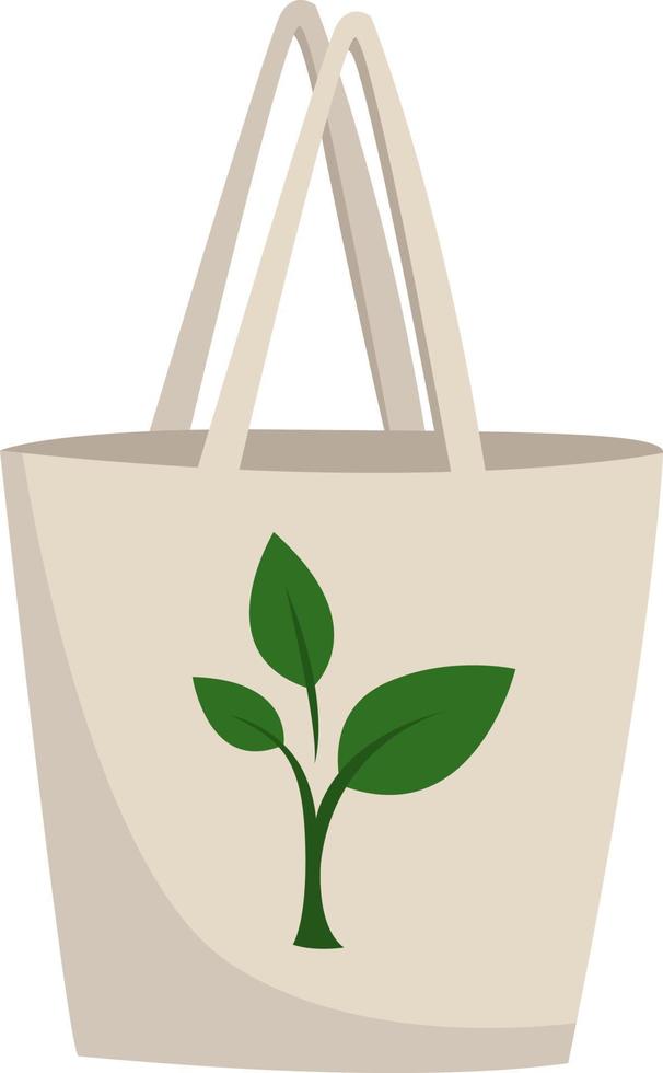 sac eco, illustration, vecteur sur fond blanc