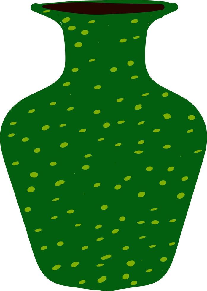 vase vert, illustration, vecteur sur fond blanc.