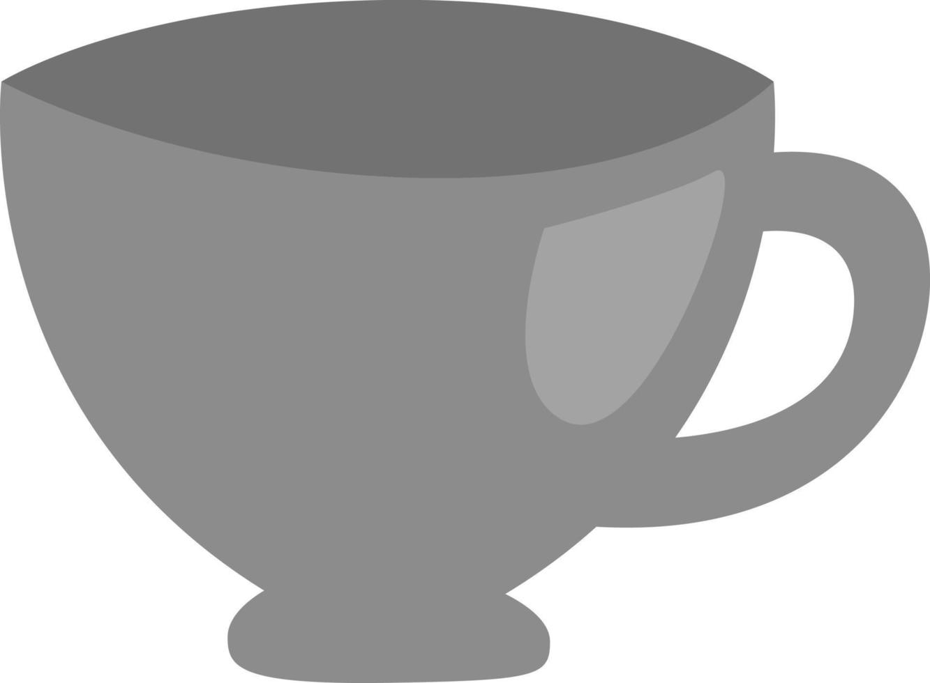 café dans une petite tasse en porcelaine, illustration, vecteur, sur fond blanc. vecteur