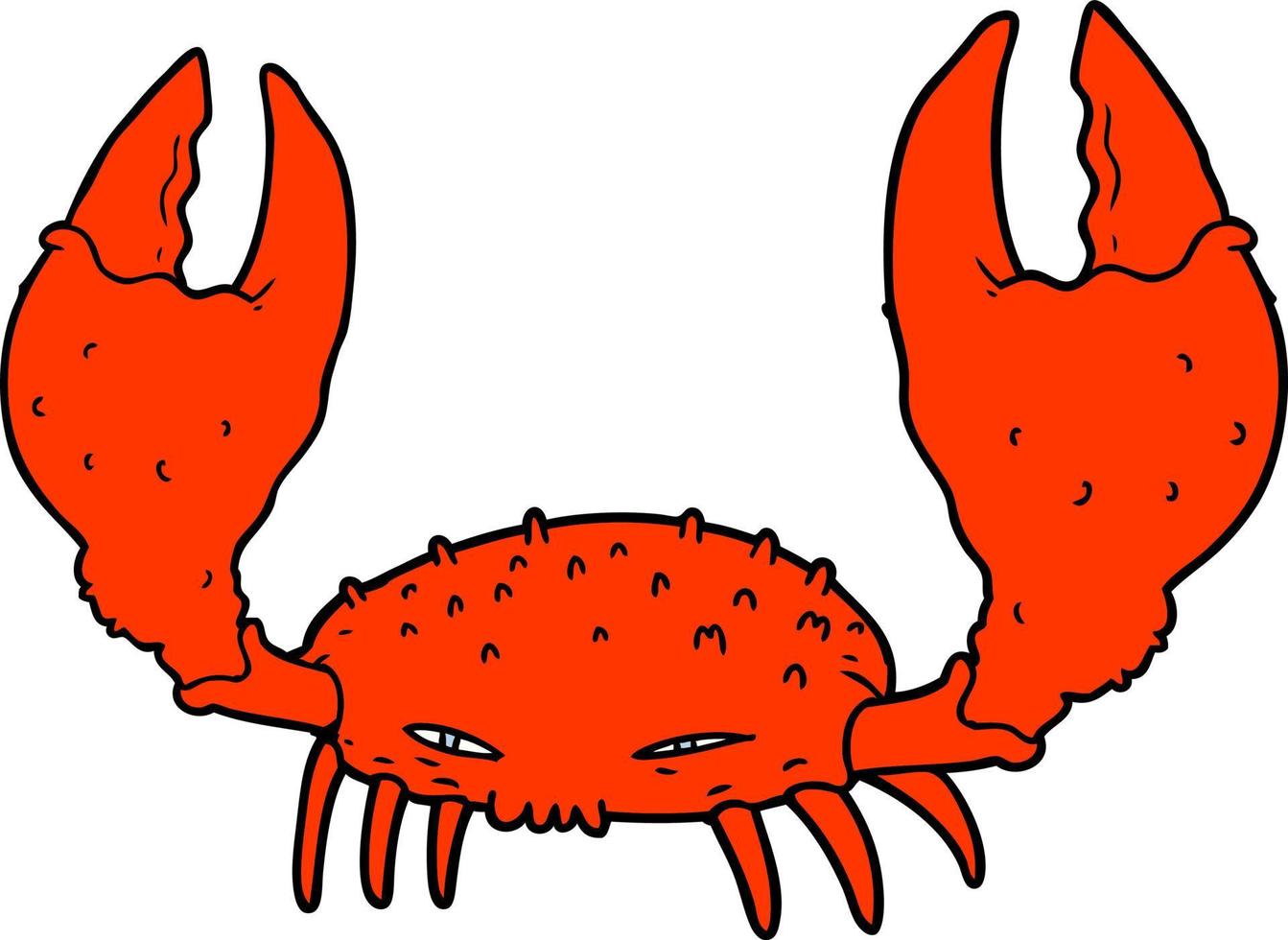 crabe de mer dessin animé vecteur