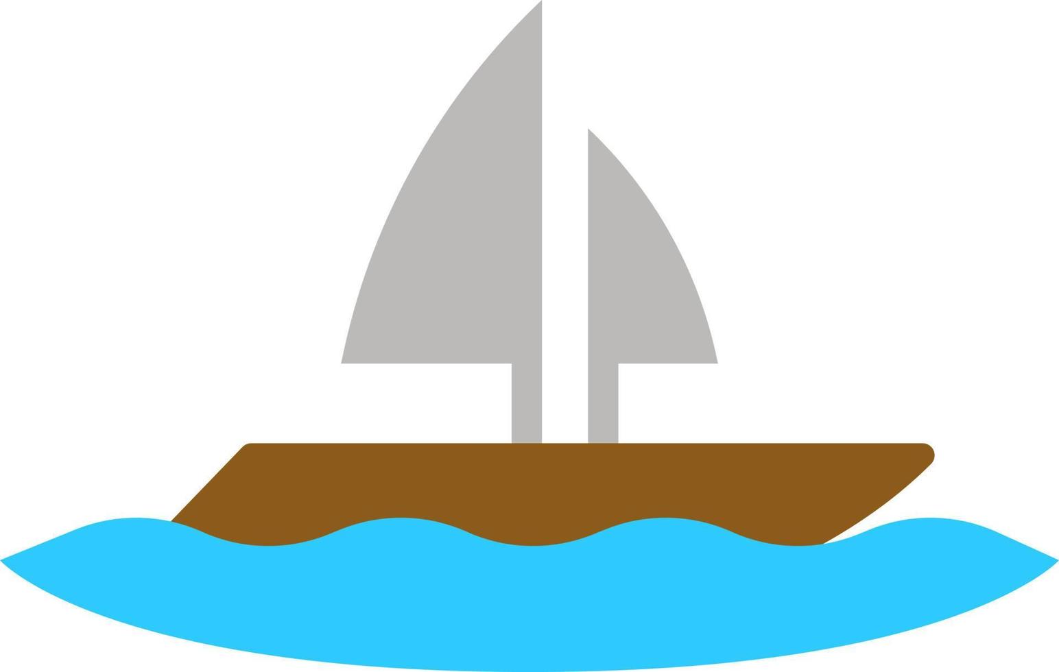 bateau de voyage, illustration, sur fond blanc. vecteur