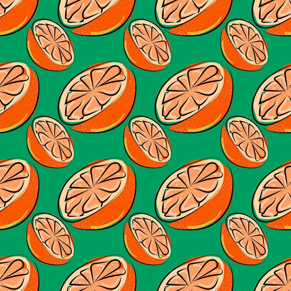 Motif orange , illustration, vecteur sur fond blanc