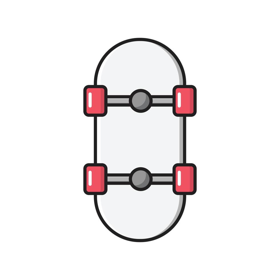 illustration vectorielle de planche à roulettes sur fond.symboles de qualité premium.icônes vectorielles pour le concept et la conception graphique. vecteur