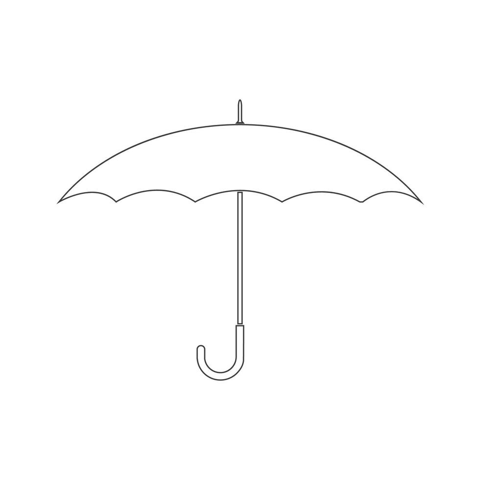 vecteur de logo parapluie