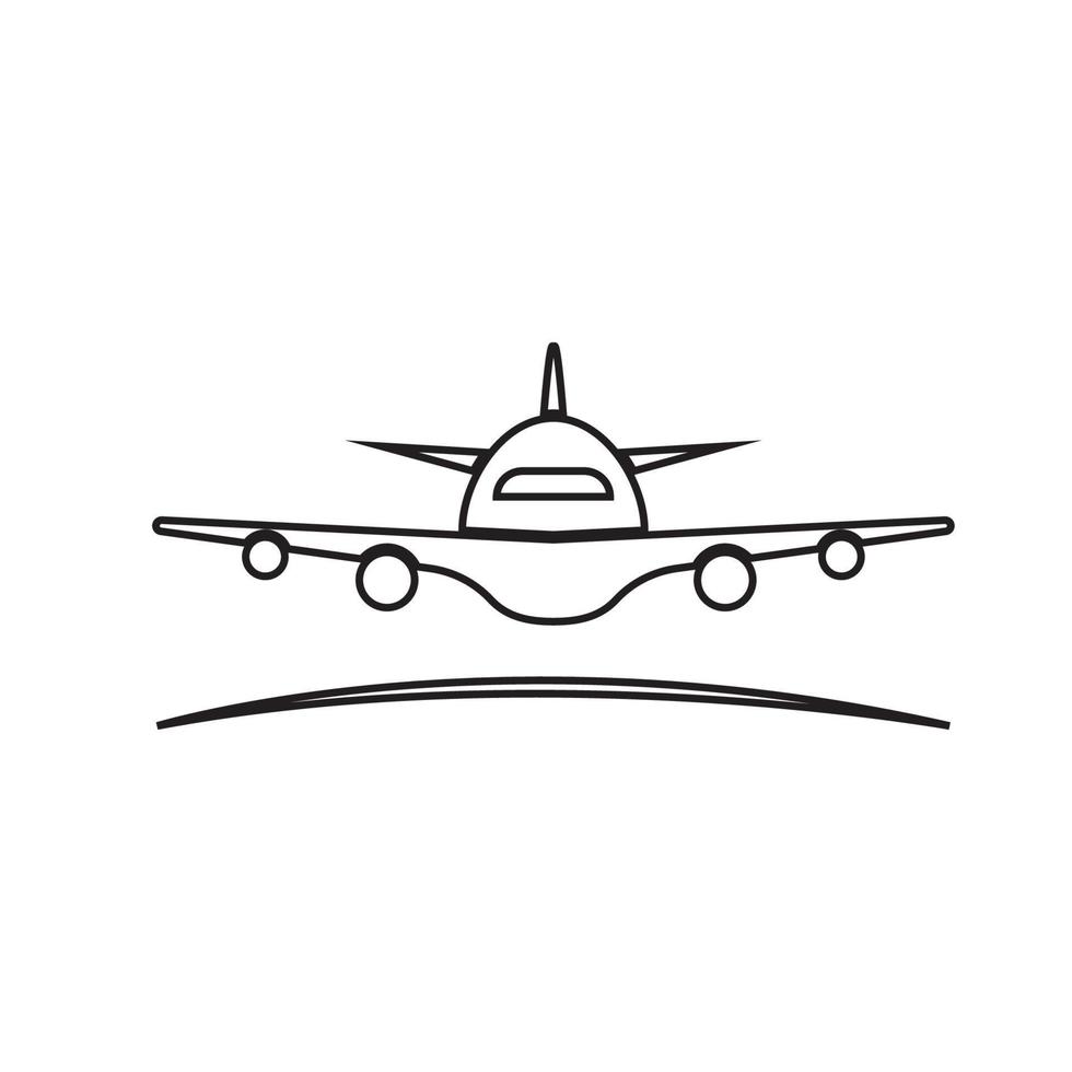 vecteur de logo d'avion