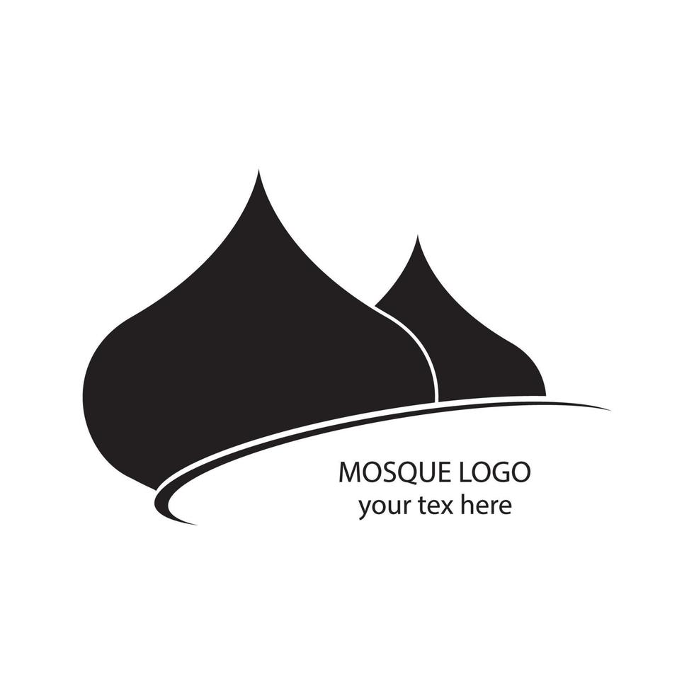 vecteur de logo de mosquée