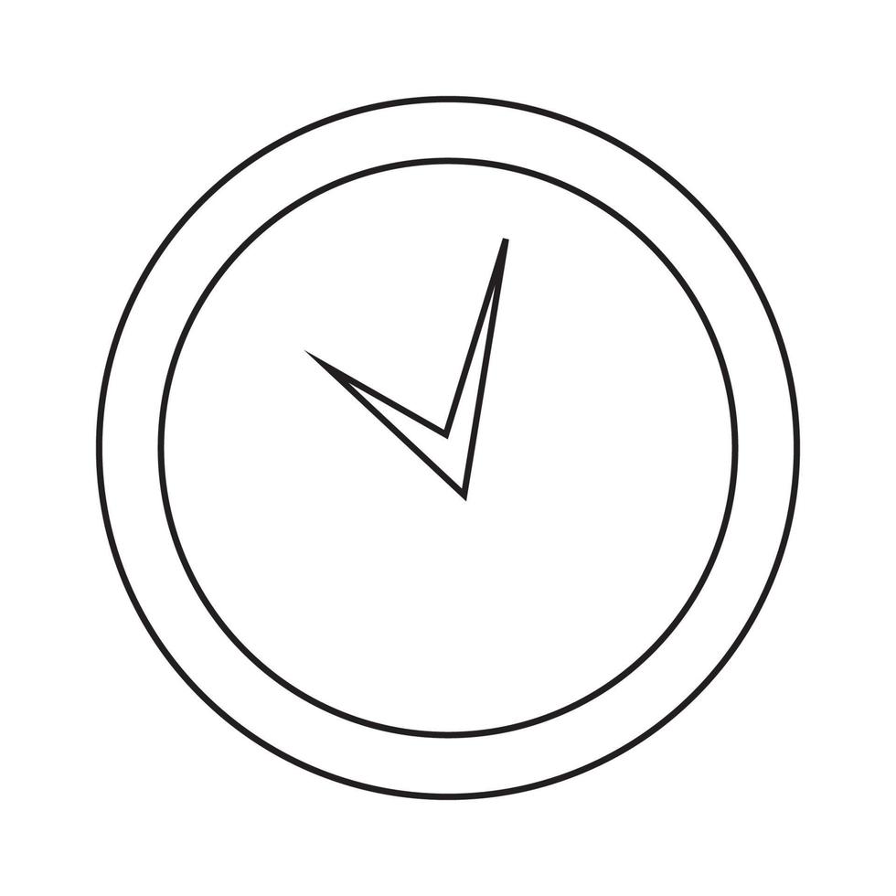 vecteur de logo d'horloge