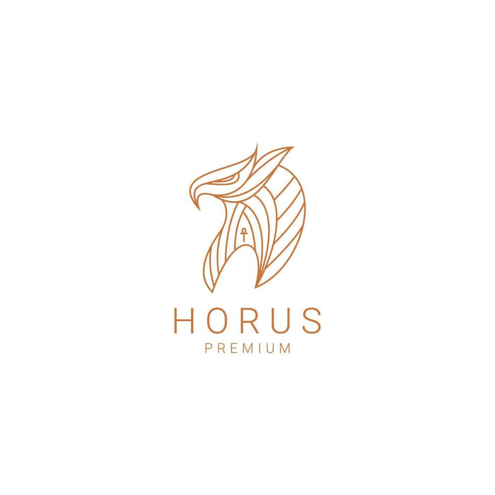 modèle d'icône de conception de logo horus vecteur