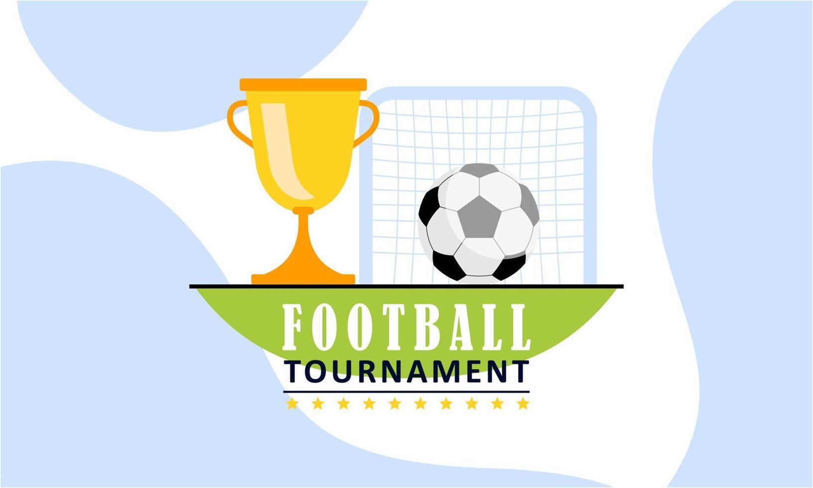 illustration de tournoi de football vecteur