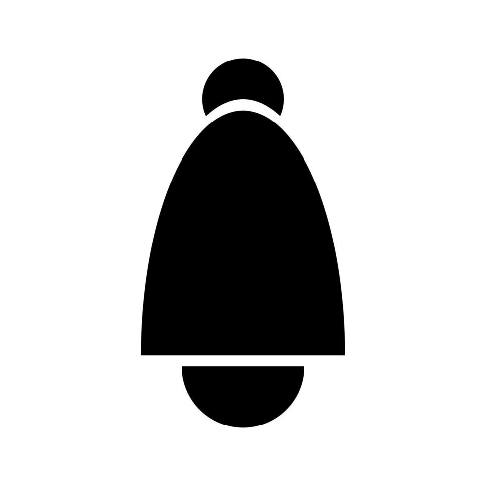 icône de cloche simple, peut être utilisée pour un signe ou un symbole sur le travail vecteur