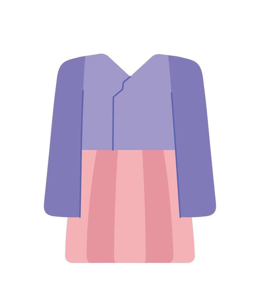 hanbok coréen pour femme vecteur