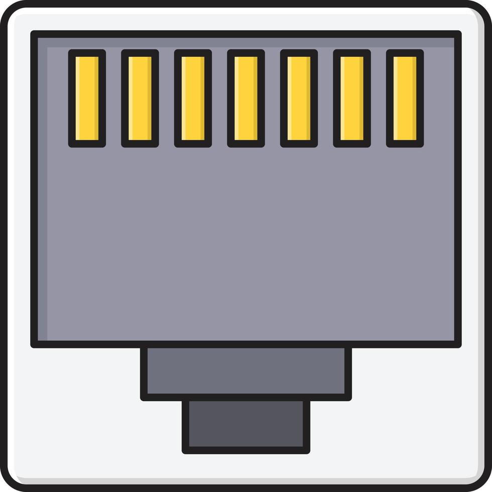 illustration vectorielle rj45 sur fond.symboles de qualité premium.icônes vectorielles pour le concept et la conception graphique. vecteur