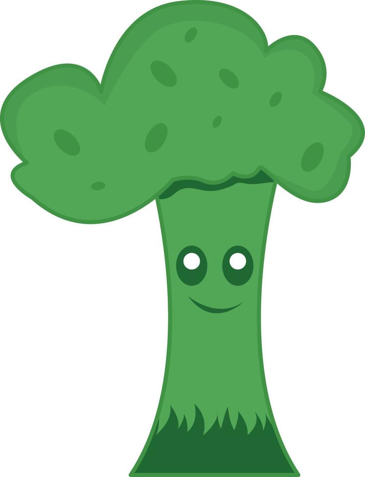 brocoli vert, illustration, vecteur sur fond blanc.