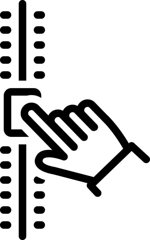 icône de ligne pour le réglage vecteur