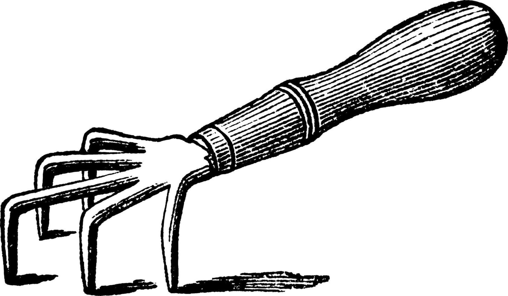 désherbeur excelsior, illustration vintage. vecteur
