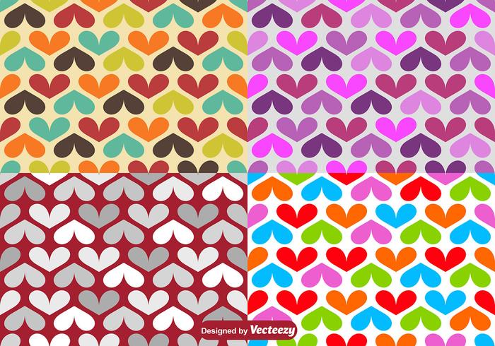 Motif Vector coeurs Seamless