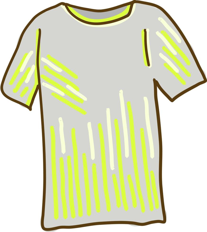 t-shirt blanc, illustration, vecteur sur fond blanc.