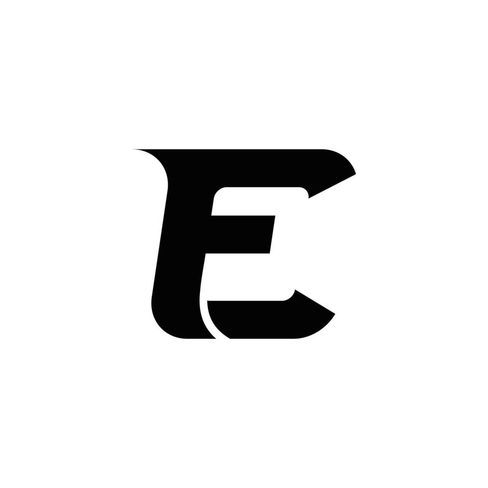 création de logo monogramme abstrait ef ou fe initiales, icône pour les entreprises, modèle, simple, élégant vecteur