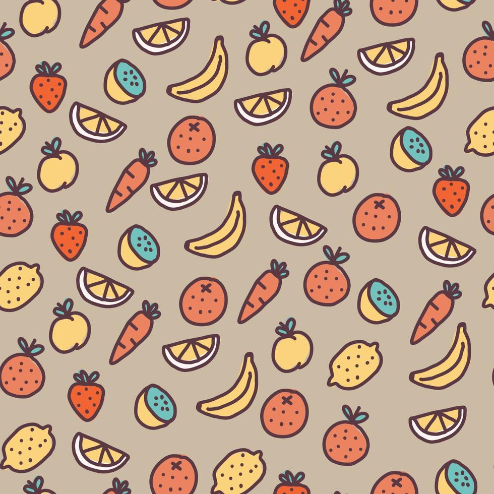 motif de fruits sans soudure vecteur