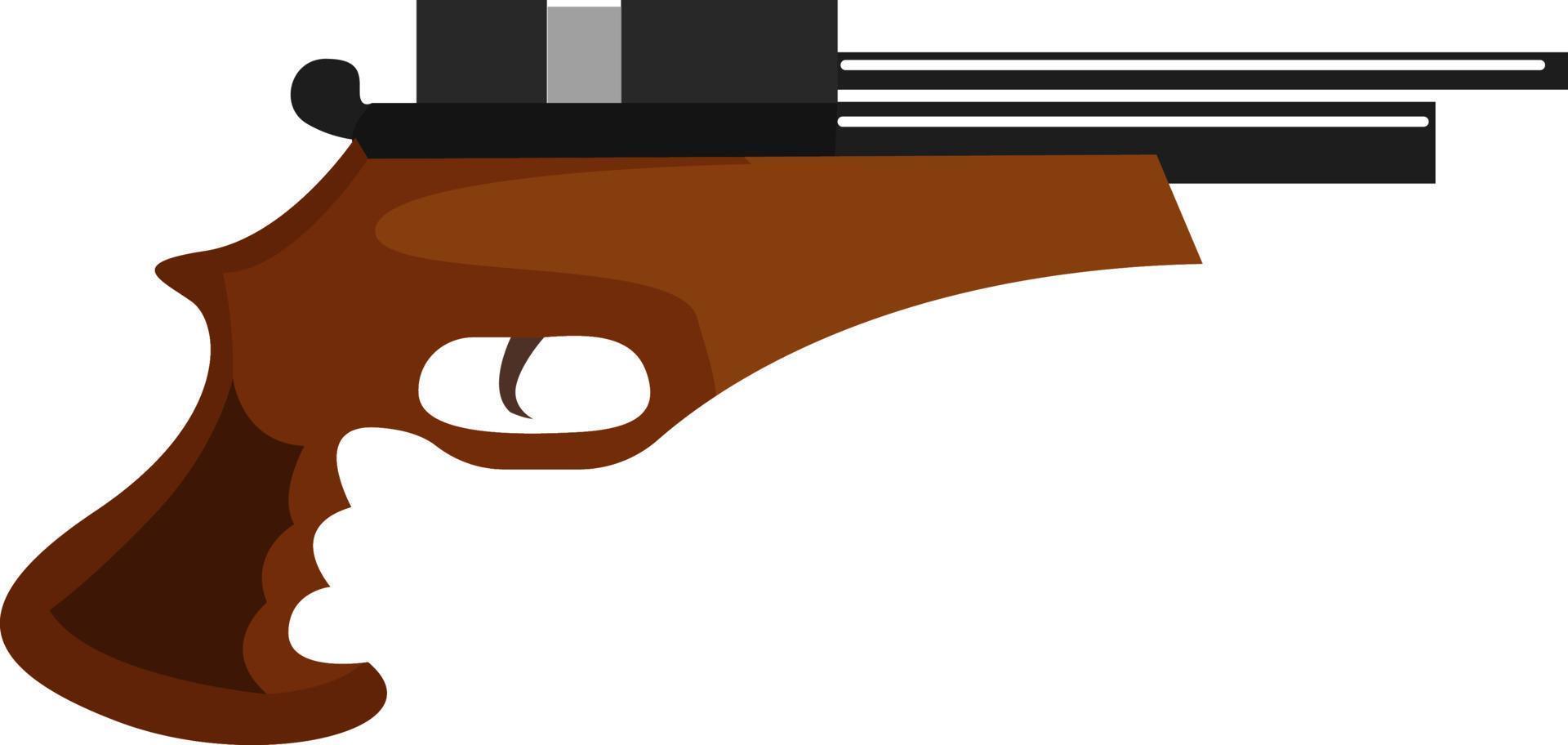 Pistolet à air comprimé, illustration, vecteur sur fond blanc