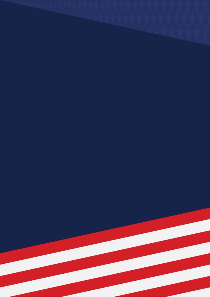 affiche de fête nationale américaine ou modèle de conception de couverture. approprié pour être placé sur du contenu avec ce thème vecteur