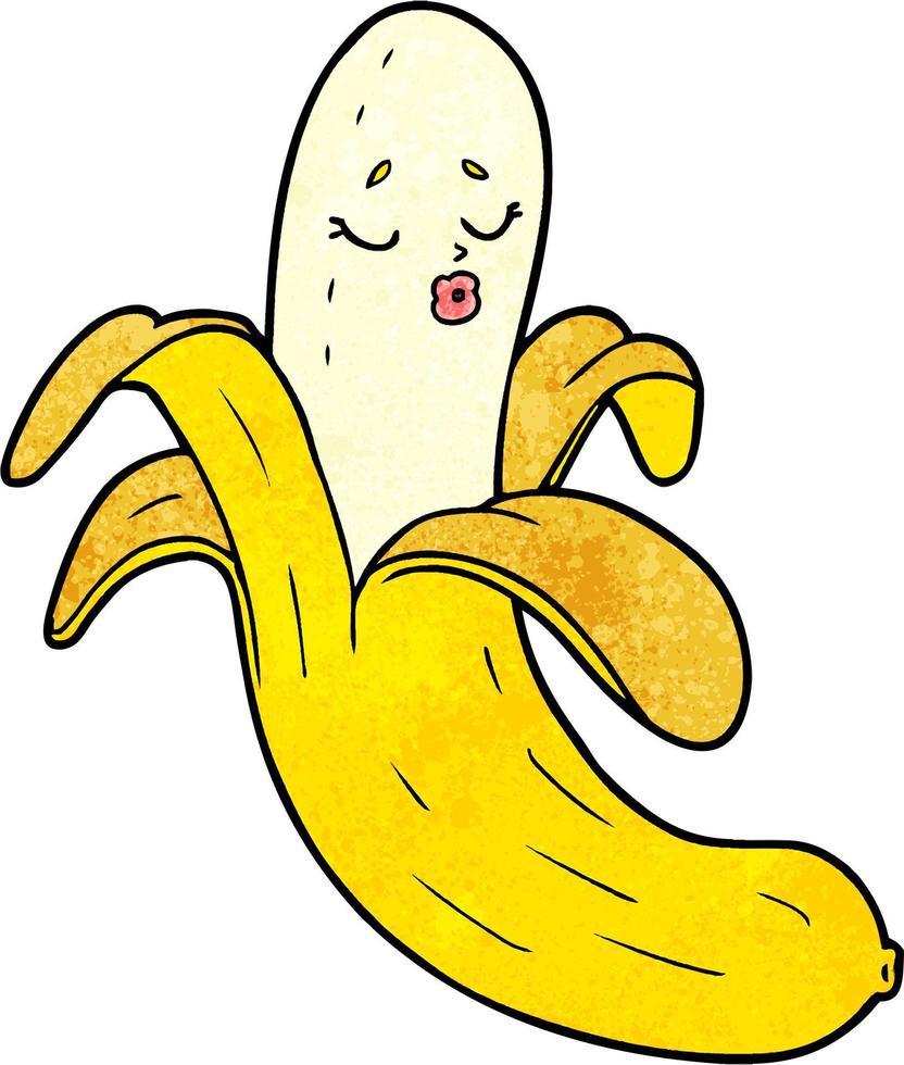 personnage de banane de vecteur en style cartoon