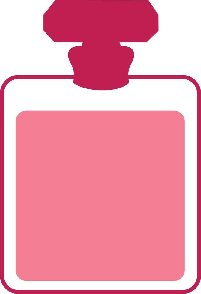 parfum rose, illustration, vecteur sur fond blanc.