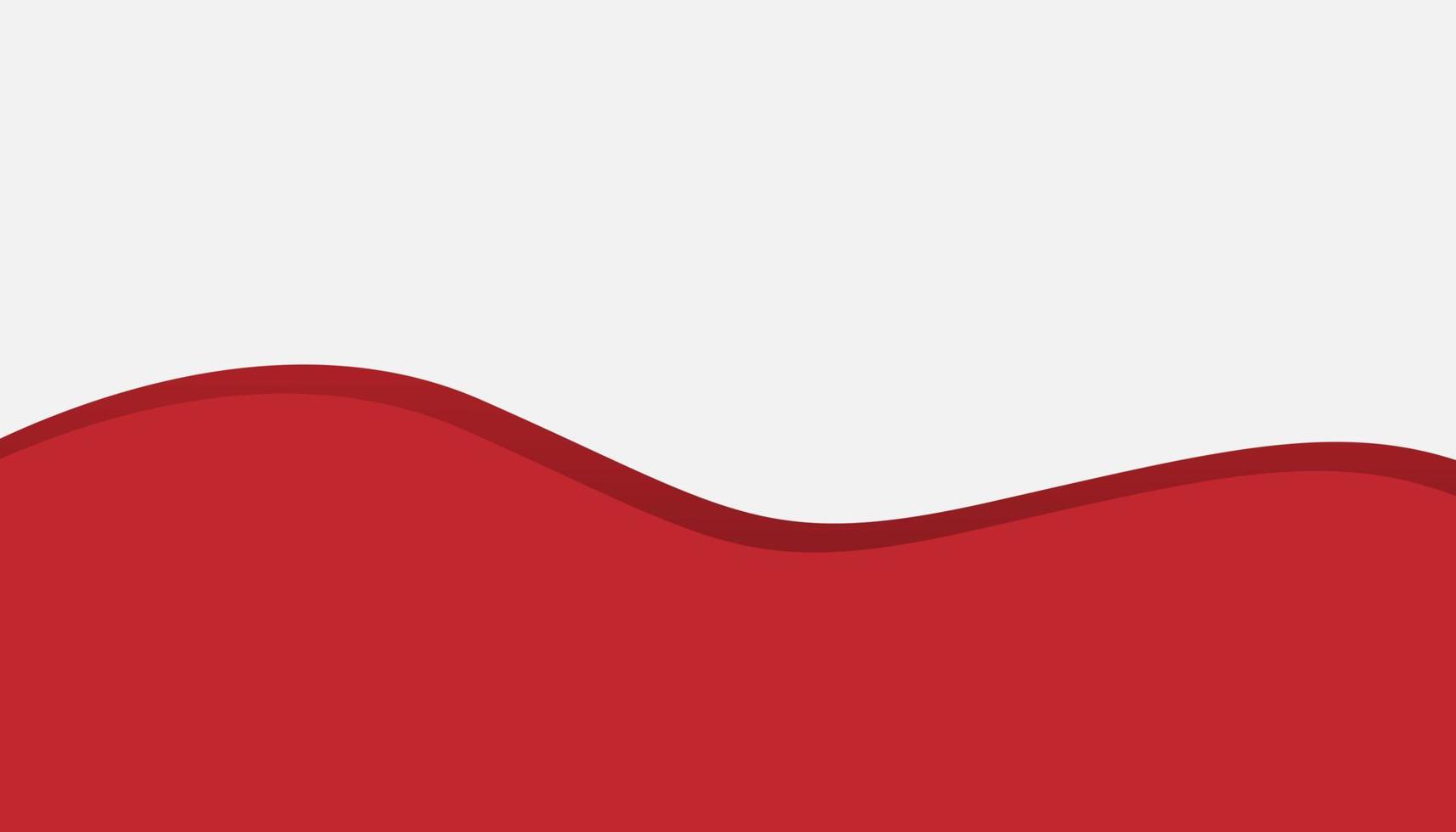 style simple de fond d'affaires de forme ondulée avec rouge bicolore vecteur