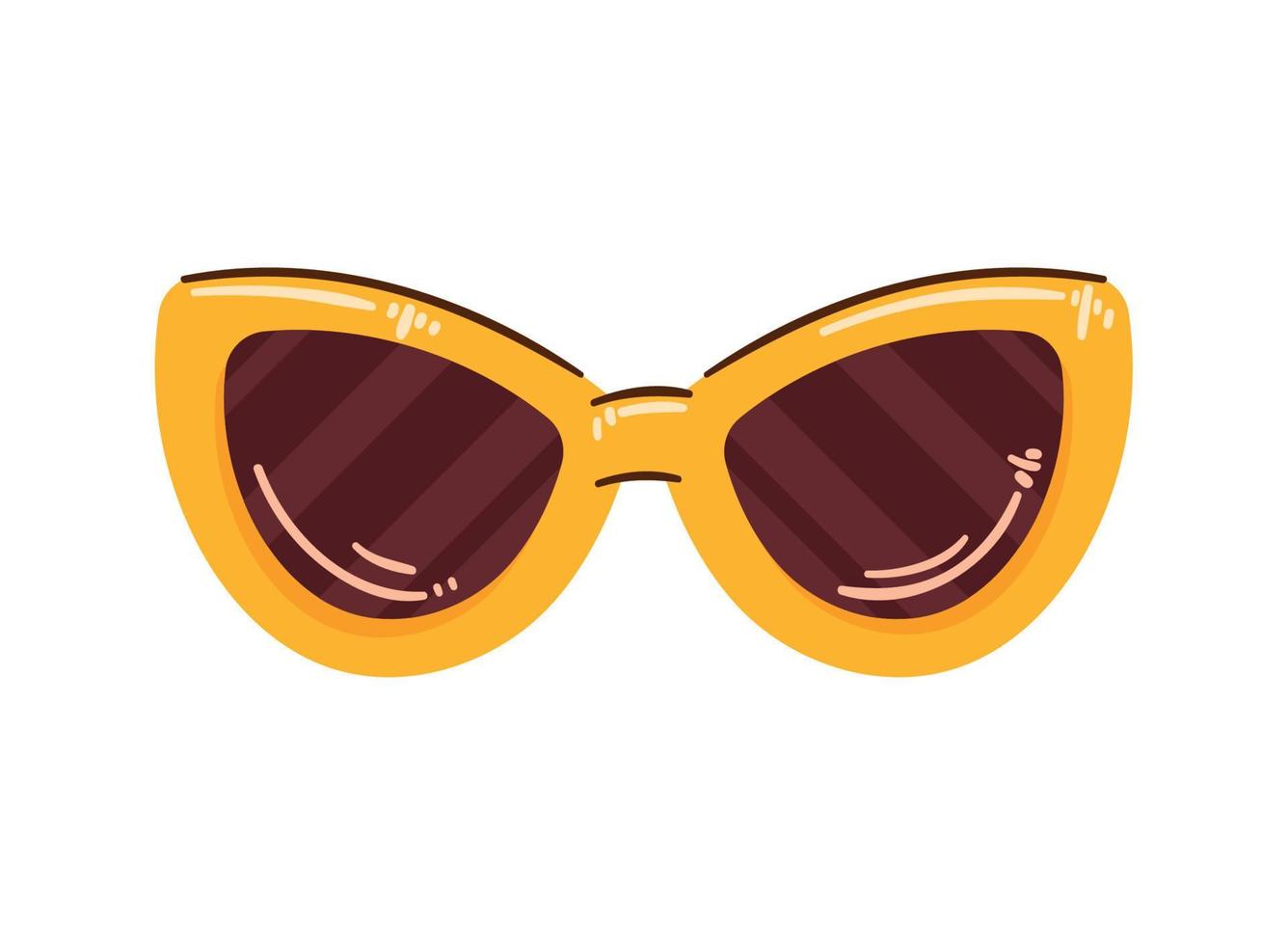 accessoire de lunettes de soleil d'été vecteur