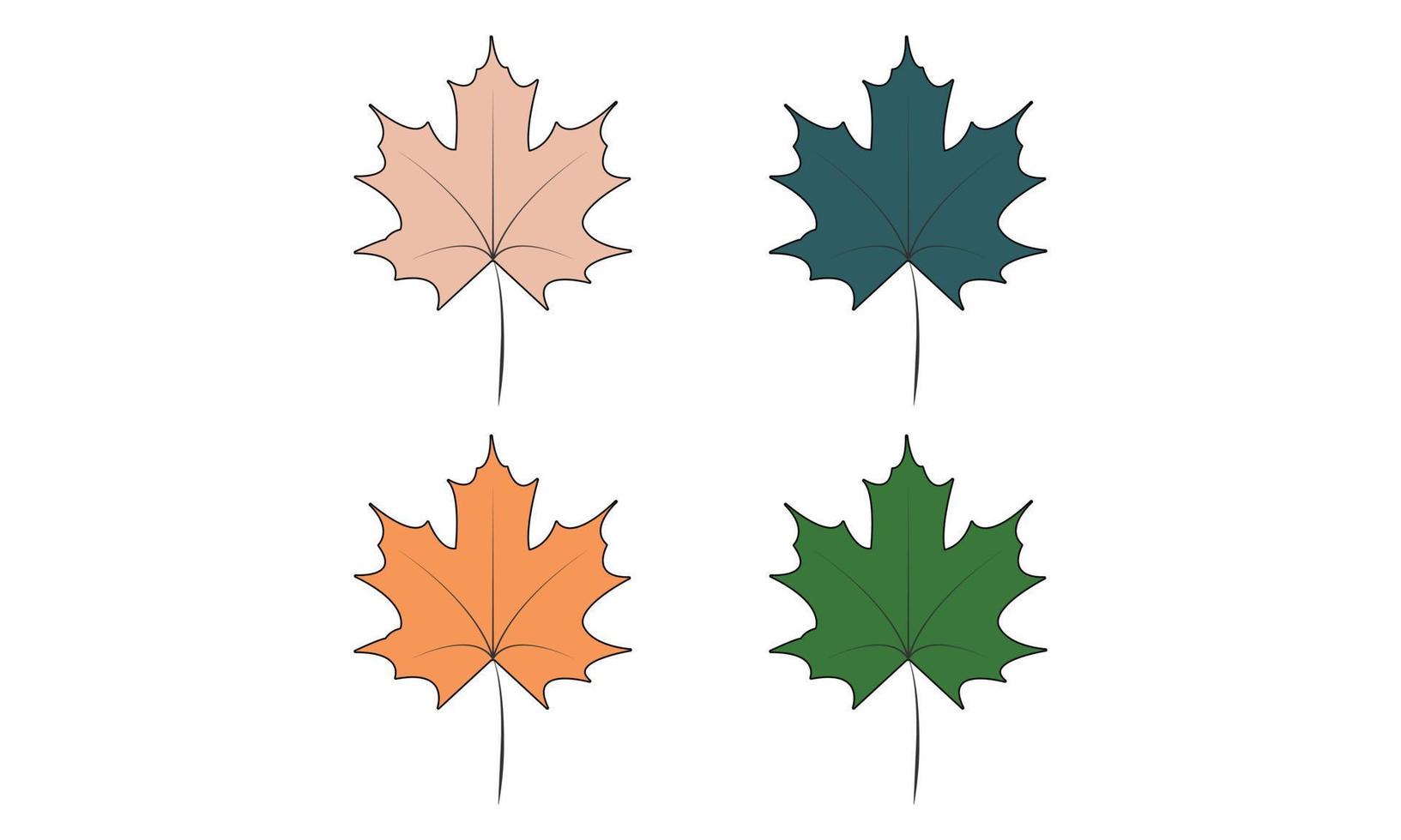 dessin au trait de feuilles d'arbre d'automne, conception de gnome  d'artisanat de feuilles d'automne, illustration de feuilles d'arbre  clipart. 13817449 Art vectoriel chez Vecteezy