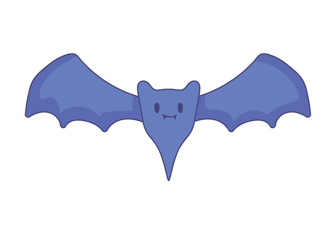 chauve-souris mignonne d'halloween vecteur