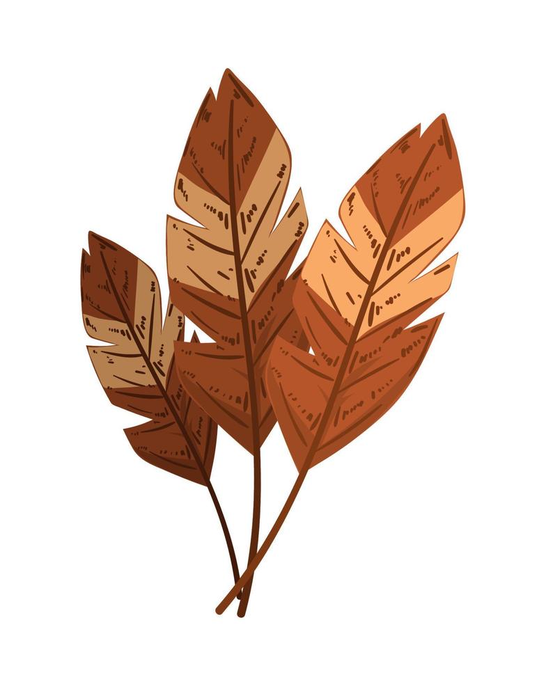 plante de feuilles d'automne vecteur
