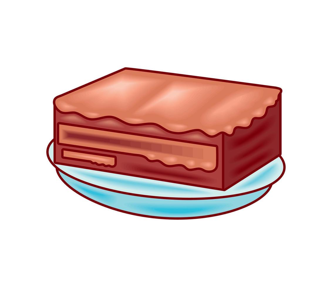 icône de gâteau sucré vecteur