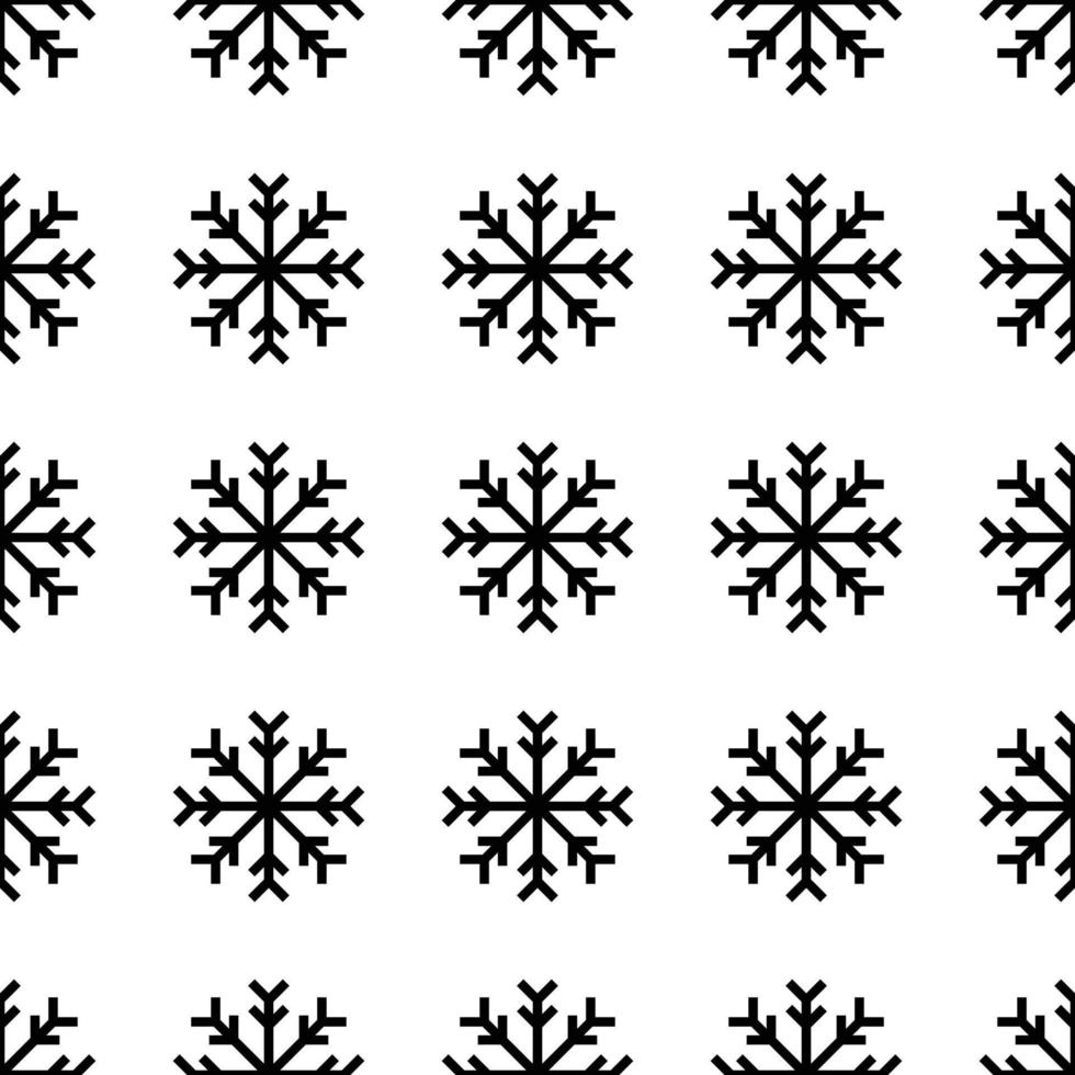 modèle sans couture de flocon de neige pour célébrer le fond de noël. illustration vectorielle vecteur