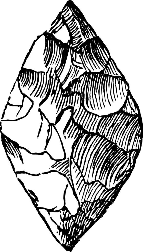 illustration vintage de pointe de flèche nordique. vecteur