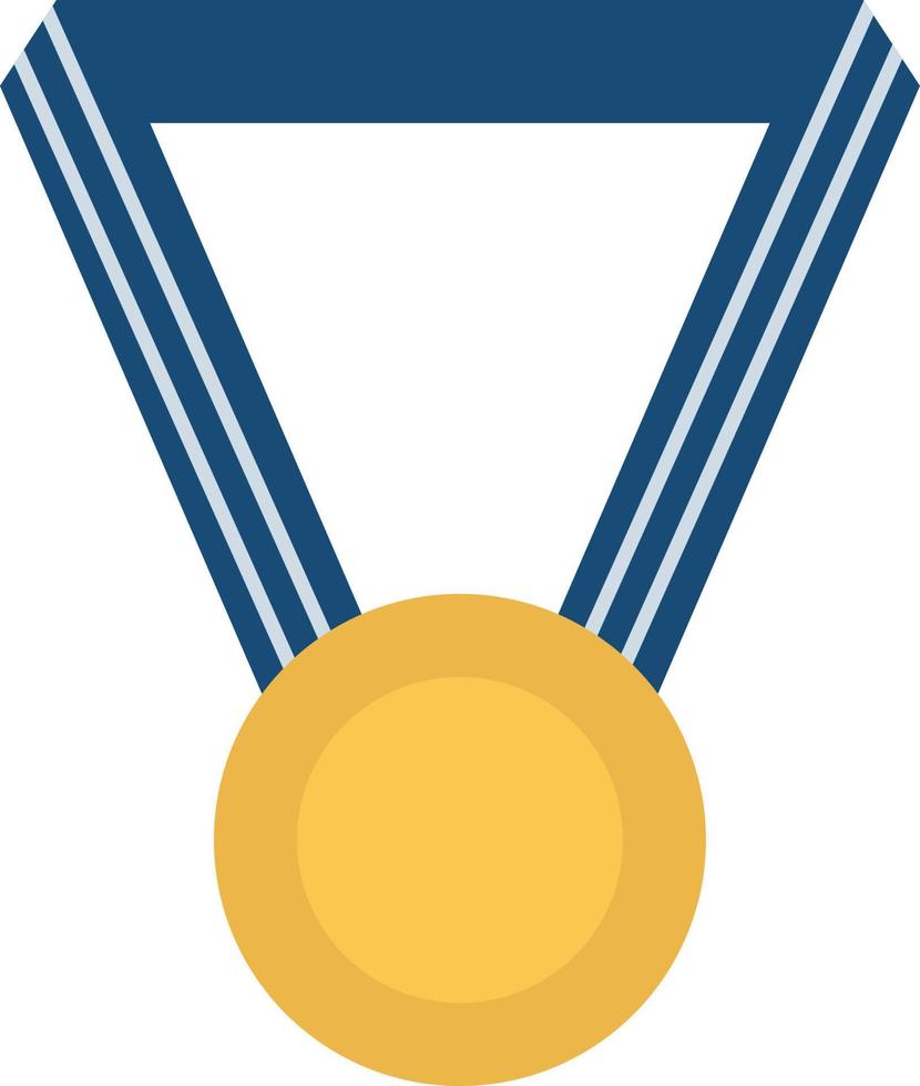 médaille d'or de football, illustration, vecteur sur fond blanc.